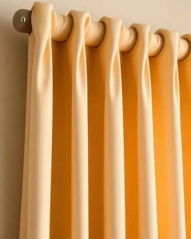 Cartridge pleat drapery