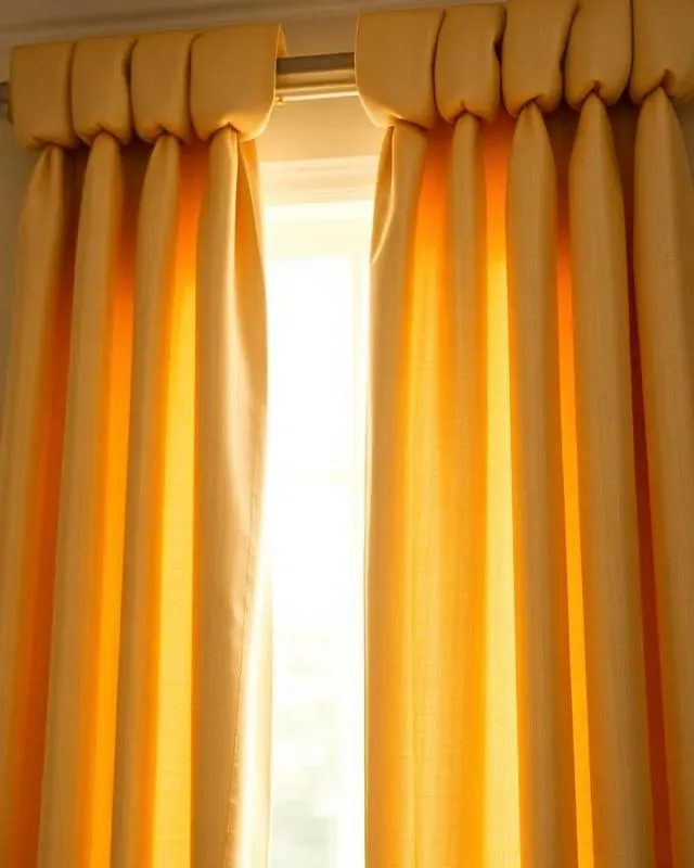 Goblet pleat drapery