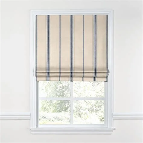 Flat roman shade