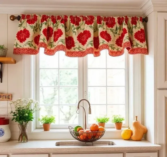 Custom fabric valance